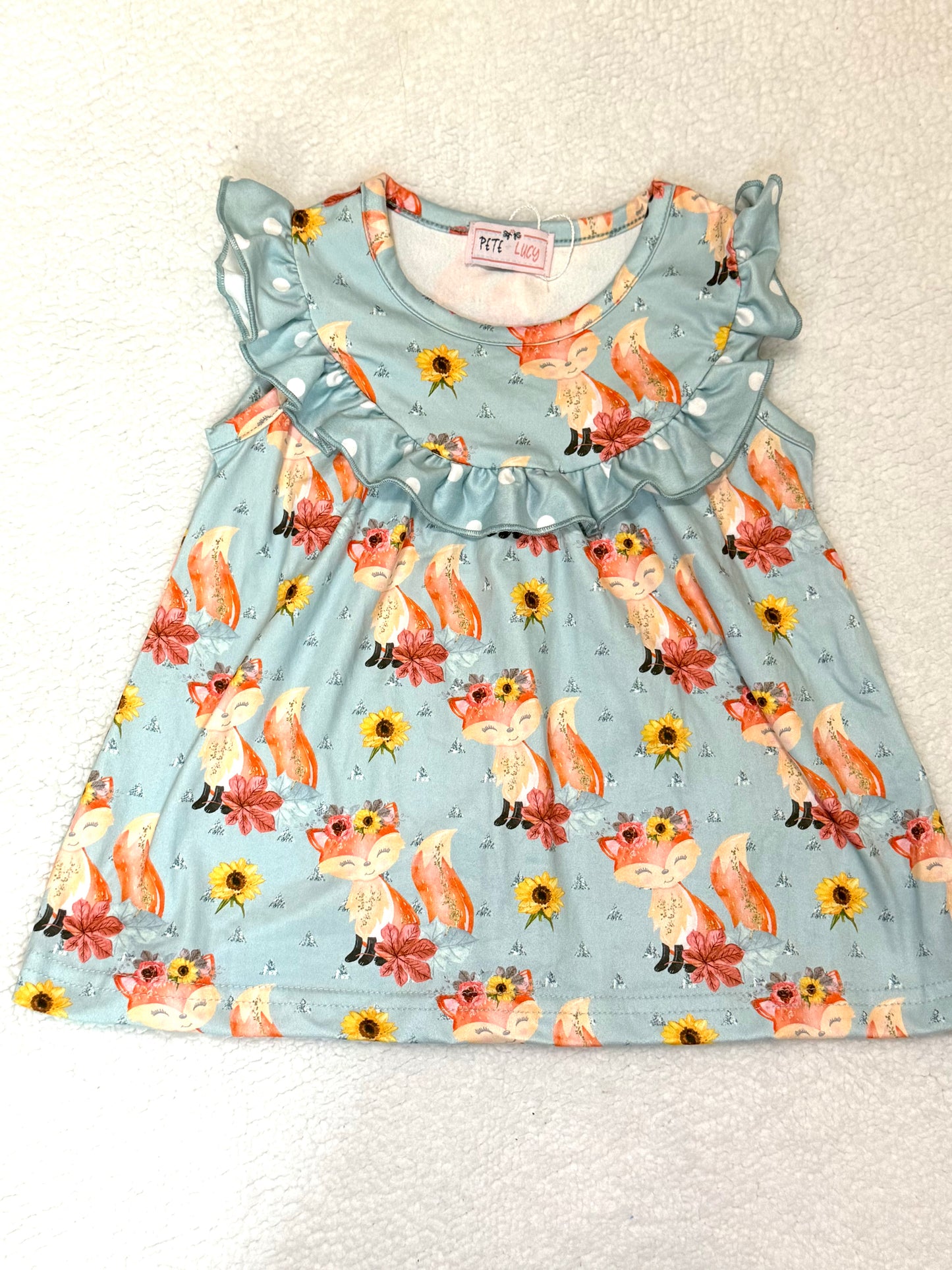 Foxy Fall Ruffle Dress