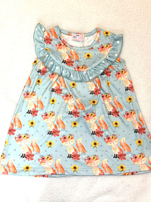 Foxy Fall Ruffle Dress